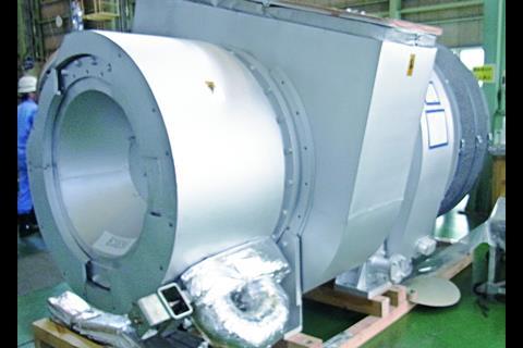 Replacing several parts on a standard MET Turbocharger allows retrofitting to an integrated EGB turbocharger (credit: MHI-MME)